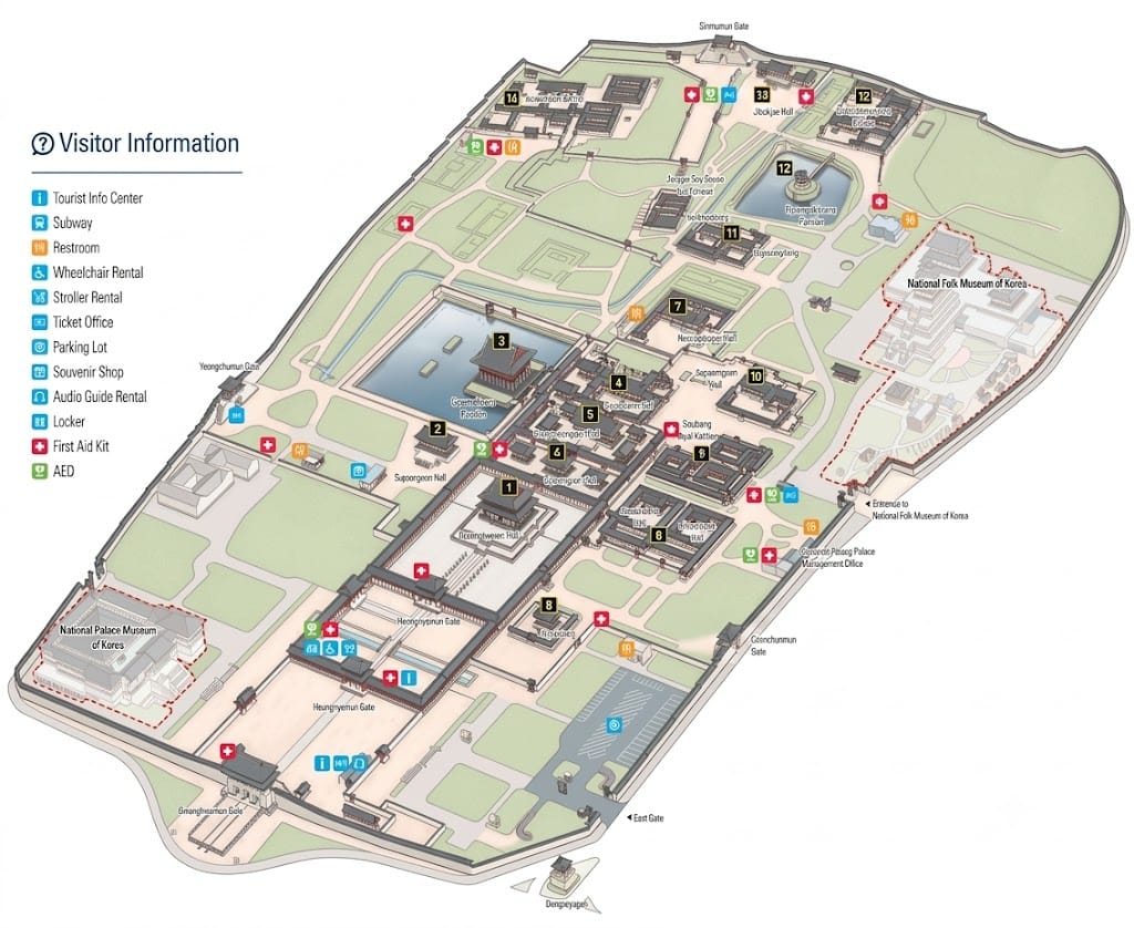 Gyeongbokgung Palace map