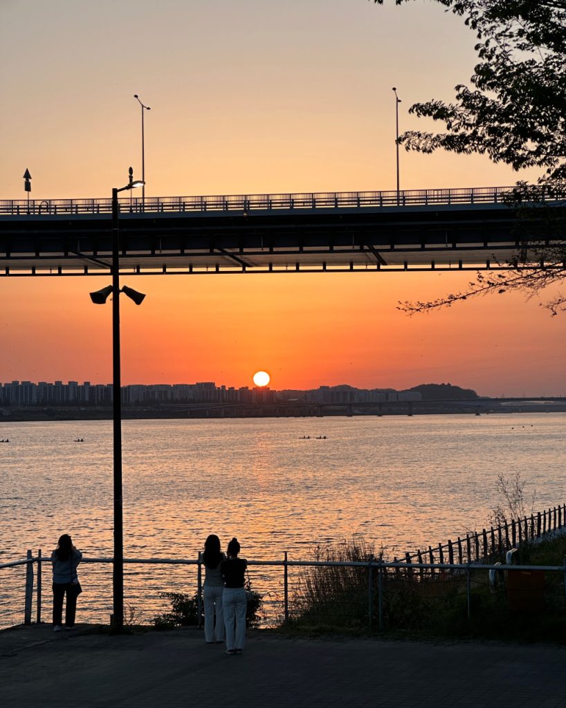 Mangwon Hangang Park sunset