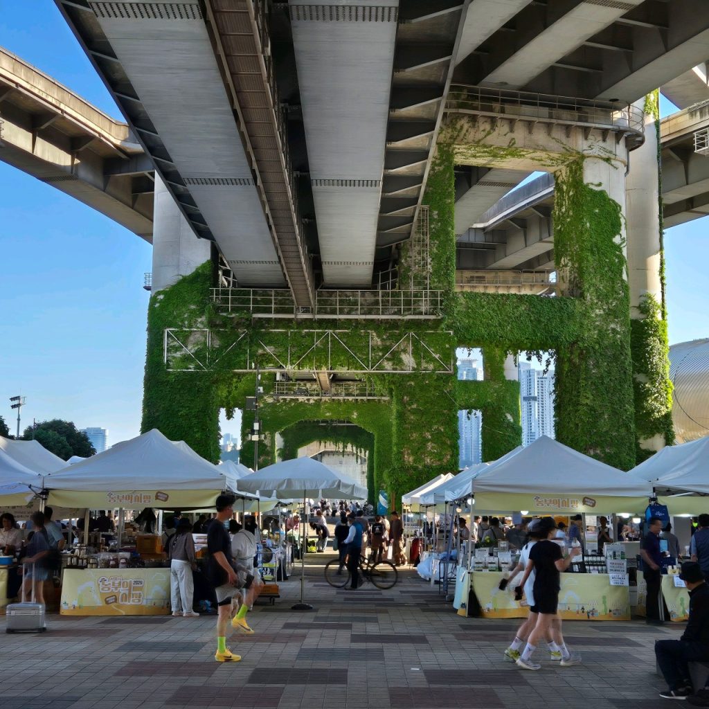Ttukseom Hangang Park market