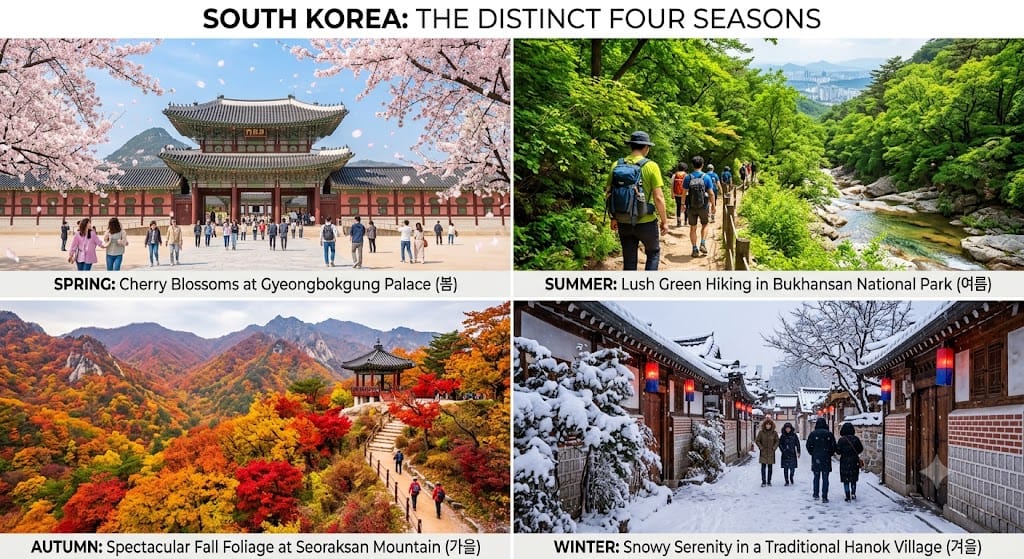korea four season, weather