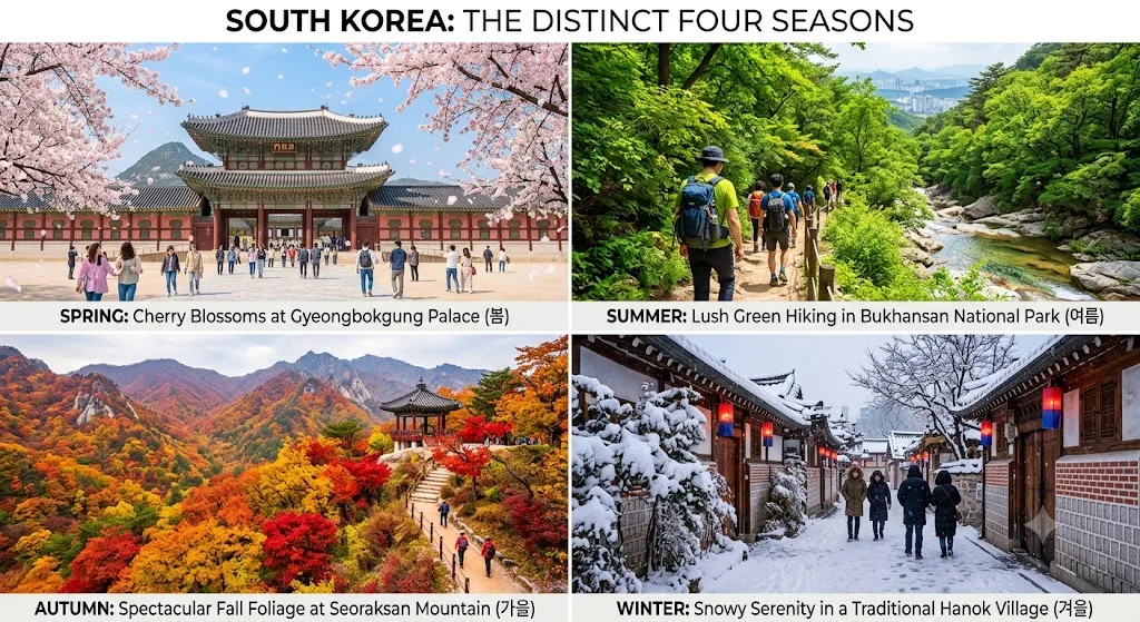 korea four season, weather
