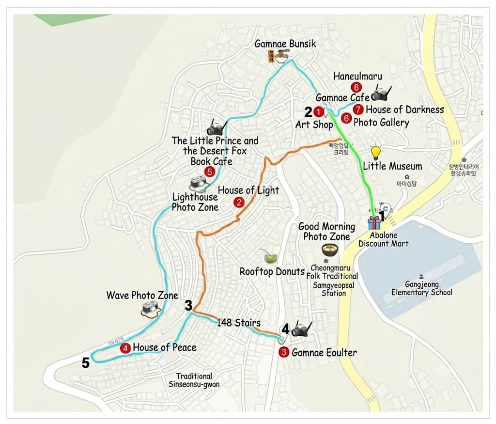 Gamcheon Culture Village map