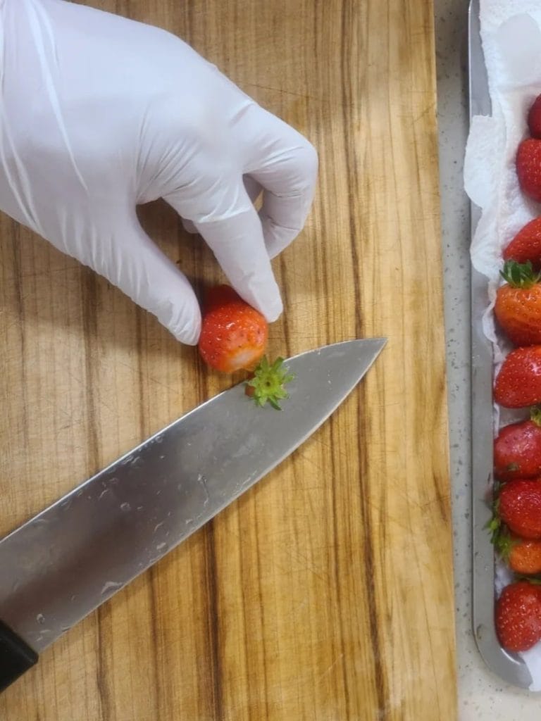 Strawberry cut